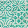 thumbnail image 5 of oneOone Cotton Poplin Twill Turquoise Green Fabric Floral Quilting Supplies Print Sewing Fabric By The Yard 56 Inch Wide, 5 of 6