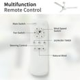 thumbnail image 5 of Sofucor 52-Inch White Ceiling Fan with DC Remote Control, Modern Contemporary Modern Farmhouse, LED, Downrod Mount, Indoor, Nature, 5 of 10