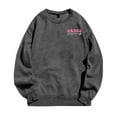 thumbnail image 4 of Fiaer,Sweatshirt for Women Crewneck Plus Size Long Sleeve Pullover Casual Loose Fit Trendy Letter Graphic Solid Tops Grey XXL, 4 of 5