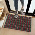 thumbnail image 2 of Red and Green Plaid Christmas Snow Pattern Door Rugs,Washable Non Slip Door Mats Indoor,Decorative Door Mats,Entry Mat Indoor for Entrance,Bedroom,Kitchen,Bathroom,16"x24", 2 of 6