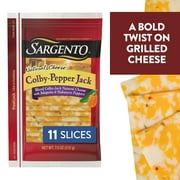 SargentoSliced Colby-Pepper Jack Natural Cheese, 11 Slices