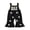Black, variant on RUINIXCW Toddler Baby Girl Halloween Outfit Romper Overalls Infant Baby Girl Fall Winter Clothes Ghost Pumpkin Sleeveless Ribbed Bell Bottom Jumpsuit Overalls