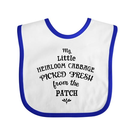 

Inktastic My Little Heirloom Cabbage Picked Fresh from the Patch Gift Baby Boy or Baby Girl Bib