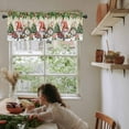 thumbnail image 6 of Beige Christmas Kitchen Valances for Windows 42x12 Inch Kitchen Curtains Valances Rod Pocket Gnomes Xmas Tree Snowflake Gifts Bathroom Window Valances for Window Treatment Decor, 6 of 6