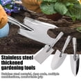 thumbnail image 2 of Heavy Duty Garden Trowel, Full Stainless Steel Hand Shovel with Depth Scale for Weeding & Digging, Ergonomic Rust-Proof Metal Transplanter Tool for Vegetables, 1 Pack, 2 of 8