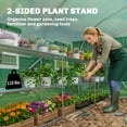 thumbnail image 4 of 10'x11'x6' Walk-in Tunnel Greenhouse with Shelves, Mesh Door and Windows, Plant Hot House with PE Cover, Green, 4 of 6