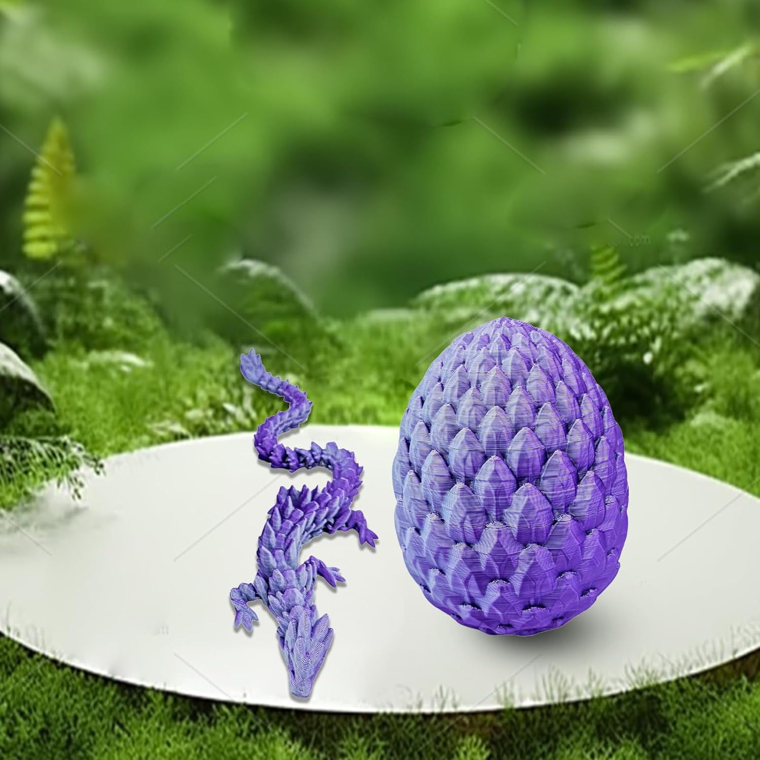 Home Office Desk Decor3D Printed Dragon Egg Crystal 3D Dragon Fidget Toys for Adult Articulated Dragon Egg Surprise Dragon Gifts