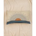 thumbnail image 5 of Bohemian Sunrise Sunset Pillow Covers 12x20 Inch- Horizontal Sunset Sunrise Abstract Throw Pillow Covers- Retro Chic Lumbar Cushion Case for Couch, Sofa- Decorative Boho Hippie Aesthetic Pillowcase, 5 of 5