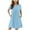 Light Blue, variant on Diufon Girls Dress Basic Short Sleeve Crew Neck A Line Pleated Dresses Summer Casual Loose Dress with Pockets