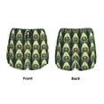 thumbnail image 3 of KLL Peacock Gold Feather Pattern Shorts Women,Athletic Shorts High Waisted Running Shorts Pocket Sporty Short Gym Elastic Workout Shorts-Medium, 3 of 7