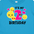 thumbnail image 4 of Inktastic Its My 2nd Birthday with Smiling Emoticons Girls Baby T-Shirt, 4 of 5