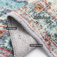 thumbnail image 5 of 5x7 Area Rug for Living Room - Neutral Blue Floral Vintage Design - Pet Friendly - Boho Washable Rug for Bedroom, Dining Room, 5 of 6