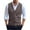 Coffee, variant on Men's Cable Knited Sweater Vest Wool Blend V Neck Button Down Sleeveless Cardigan Vest Casual Daily Army Green