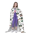 thumbnail image 4 of Honeii Camping Caravan 2 Print Poncho Cape, Cloak Coat, Snuggly Hooded Wearable Blanket, Hooded Cape For Teenagers,Halloween Costumes-Small, 4 of 7