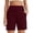Wine, variant on Only Moment Linerless Relaxed Casual Shorts for Women Polyester,Spandex High Waisted Work Travel Pants with Pockets Stretchy Business Casual Slacks Yoga Shorts Blue,S