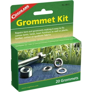  Hilitchi 120 Sets 1/2 Inch Grommets Eyelets Grommet Kit with  Punch Hole Tool Installation Tool for Tarpaulin, Fabric, Curtains and Craft  Making, Tarpaulin Repair (Silver) : Arts, Crafts & Sewing