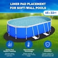 thumbnail image 3 of Swimline Hydrotools Above Ground Oval Liner Pad, Pool Protector Mat, 16 x 32 Ft, 3 of 6