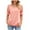 Pink, variant on Patlollav Womens Tshirts Under $10, Womens Short Sleeve Tops Casual Solid Color Square Neck Ruffle Sleeve Blouses T-Shirt