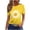 Yellow Tops, variant on Htigea Women's Sunflower T-Shirts Cute Short Sleeve Crew Neck Tops Casual Loose Fit Tees Yellow S