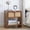 D Walnut, variant on YOCWO Nightstand Set of 2 for Bedroom, Mid Century Bedside Table with Arc Edge and Round Leg, Wood Storage Chest of Drawer Organizer for Bedroom Living Room Hallway Closet, Walnut
