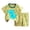 Green, variant on kmaduk Toddler Baby Boys Summer Outfits Short Sleeve Cartoon Print T-Shirt Tops & Shorts Sets 2Pcs Baby Boys Summer Clothes For 1t 2t 3t 4t 5t 6t Green Size 3-9 Months