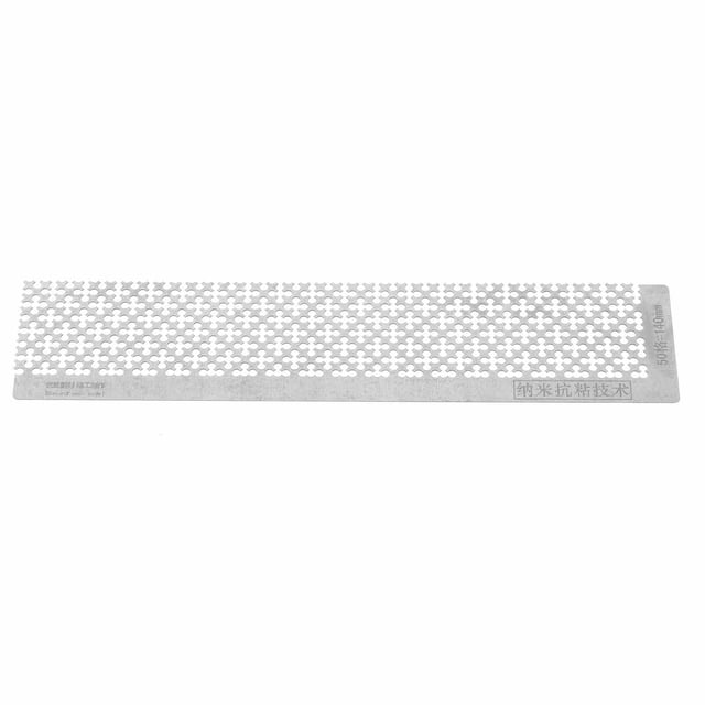 Peahefy Rhinestone Painting Ruler Stainless Steel Blank Grids Point Drill Pen Ruler For 5D DIY,Rhinestone Mesh Ruler,Stainless Steel Ruler