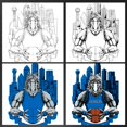 thumbnail image 4 of Game Garment Basketball Team Fan Sports Crewneck Short Sleeve Mens T Shirts - Basketball Graphic Tees Men - Dallas Black XS-3XL, 4 of 6