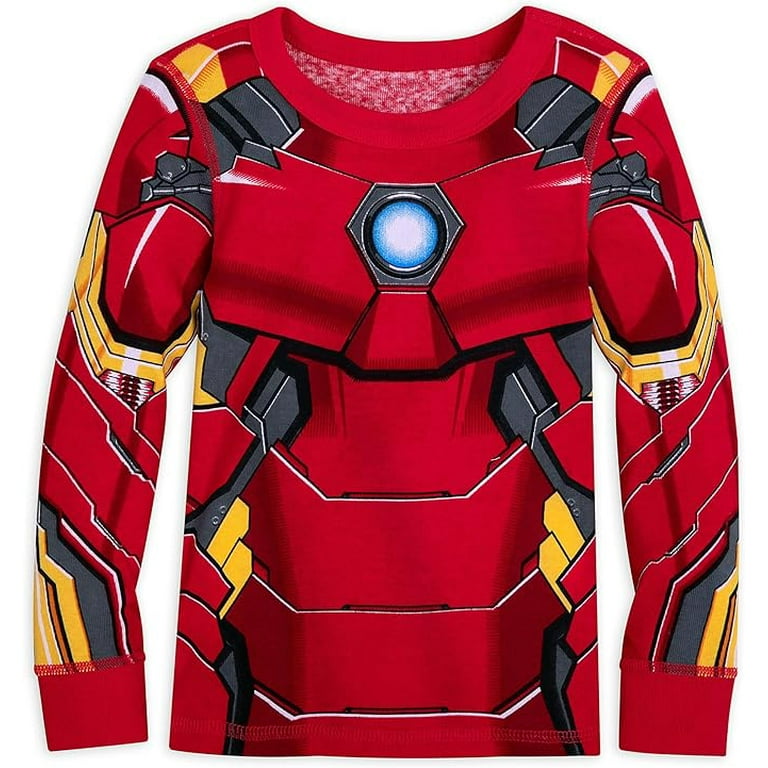 Marvel Iron Man Costume PJ Pals Pajamas Set for Boys Red Size 10 Walmart