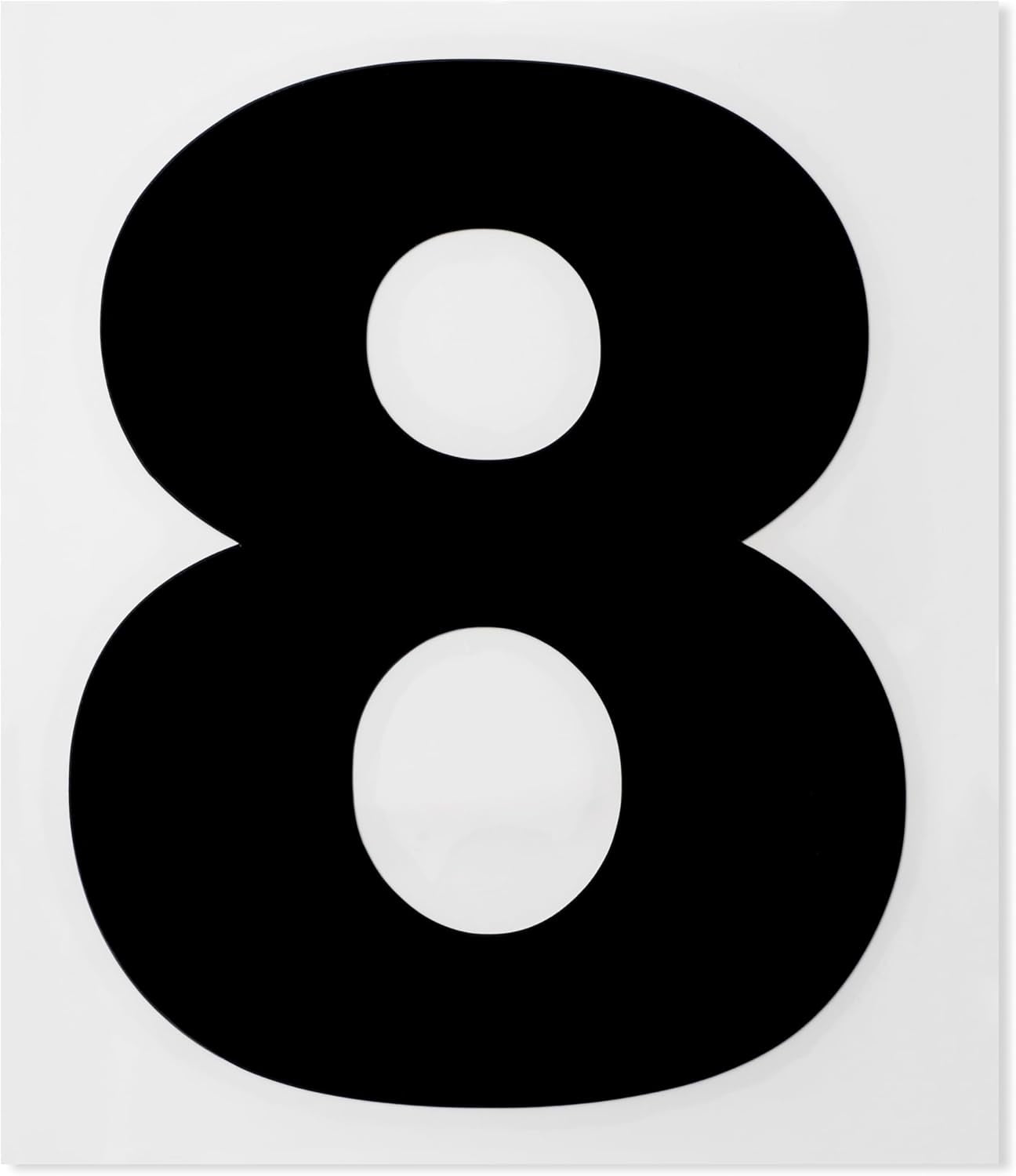 Black Vinyl Numbers 6 Inch 0-9 (2 Sets) - Weatherproof Decals for Outside Mailbox, House Address, Door, Vehicle. Peel and Stick Adhesive Number Stickers (Arial)