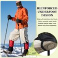 thumbnail image 4 of Leg Gaiters, Snow Gaiters for Hiking Waterproof Snow Boot Guards for Snowshoeing Hiking, 14" & Rose Red, 4 of 7