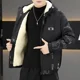thumbnail image 5 of Chaquetas de plumón con estampado de parkas para hombre, abrigo acolchado con capucha y acolchado, promoción de invierno, ropa ligera y cálida de Corea del frío, 5 of 5