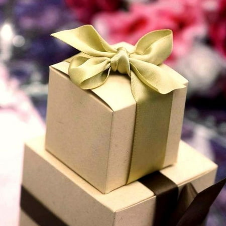 Bridal Shower Trivia Efavormart 2x2x2 Favor Candy Box for Candy Treat Gift Wrap Box Party Favor Boxes for Bridal Shower Anniverary Wedding Party-100pc ()