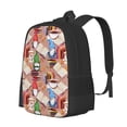 thumbnail image 1 of Balery Gnomes Books Tea Cups Mochila para hombre y mujer - Tela Oxford 600D resistente - Gran capacidad, resistente al agua, ideal para la escuela, viajes y senderismo, 1 of 6