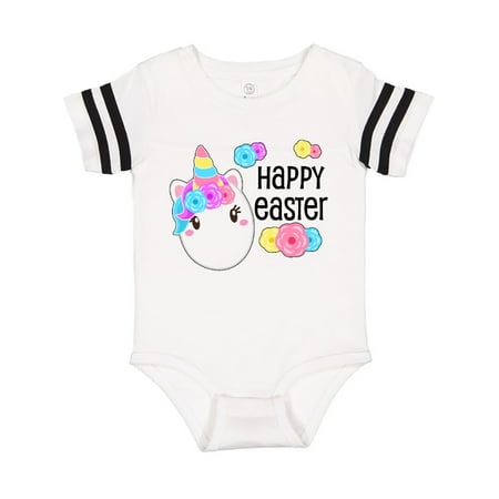 

Inktastic Happy Easter- unicorn egg Gift Baby Boy or Baby Girl Bodysuit