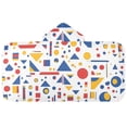 thumbnail image 5 of Yayeee Kids Hooded Towels Toddler Soft Absorbent Beach Bathing Wrap 50" x 23.5", Simple Shapes, 5 of 5