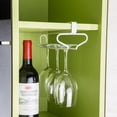 thumbnail image 5 of Soporte para copa de vino, drenaje al revés, alambre sin perforaciones, Simple, 2 uds., 5 of 5