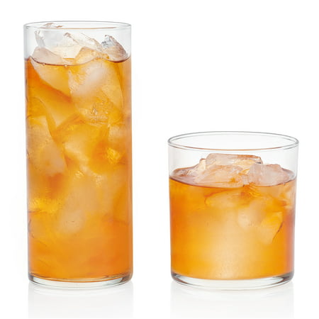 Libbey Miles 16-Piece Tumbler and Rocks Glass Set