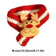 thumbnail image 3 of FYTPOV Red Pet Scarf, Creative Knit Scarves, Christmas Deer Cat Scarf for Dogs and Cats, Cute Pet Costume for Xmas Party, Cat Clothes Dog Clothes, M, 3 of 5
