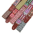 thumbnail image 3 of Mosiee Adjustable Soft Guitar Strap Embroidered For Acoustic Folk Electric Guitar Bass, 3 of 6