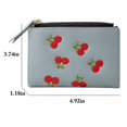 thumbnail image 3 of Lady Wallet Creative Embroidery Cherry Card Pouch Clutch Wallet Card Wallet, 3 of 10