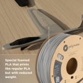 thumbnail image 2 of Filamento para impresora 3D POLYMAKER PolyLite LW-PLA gris 0,8 kg, 2 of 9