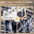 thumbnail image 5 of Christmas Heated Blanket Electric Throw-50''x60''Ultra Soft Cozy Plaid Flannel Fast Heating Electric Blanket with 10 Heat Levels & 10 Hours Auto Off, ETL Certified, Keep Warm in Home Office, 5 of 6