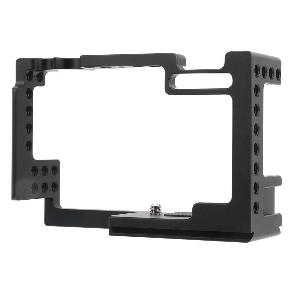 NFTIGB Metal Camera Cage Protection Cover with Cold Shoe Mount Fit for Canon M6 Mark 2, Aluminum Alloy Video Rig Accessory, Portable Housing (6.69 inches / 17.00 cm)