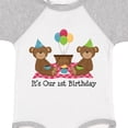 thumbnail image 4 of Inktastic Twins 1st Birthday Bears Boys or Girls Baby Bodysuit, 4 of 5