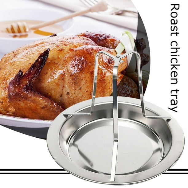Clairlio Stainless Steel Chicken Roaster Rack Plate Non Stick DIY
