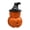 Orange, variant on Halloween Hanging Led Pumpkin Lantern Witch Hat Decorative Light Battery Powered Small Night Light For Party Home Porch Yard Seasonal Atmosphere Decor 1Pc Orange