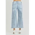 thumbnail image 2 of RISEN Full Size High Rise Seamed Detail Wide Leg Crop Jeans, 2 of 6