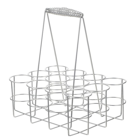 CATIEBYE Drinks Crate Rack Iron 1Pcs 11.40X8.65X12.58in