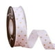 thumbnail image 1 of Granjero Gordo Flores, cinta para embalaje de caja de regalo, cinta de poliéster con forma de estrella estampada en caliente, color blanco, 1 of 5