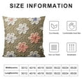 thumbnail image 5 of BANET   Decorative Throw Pillow Covers Rhombic Jacquard Pillowcase Soft Square Cushion Case for Couch Sofa Bed Bedroom Living Room White, 5 of 5